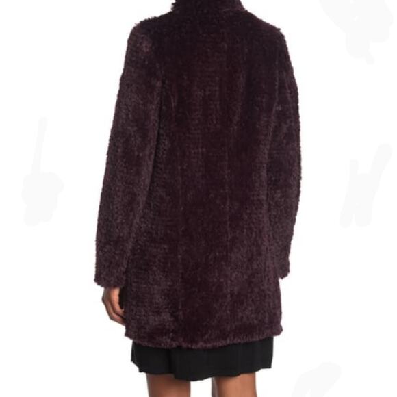 Kenneth Cole Shaggy Faux Fur Coat XS - Picture 2 of 13